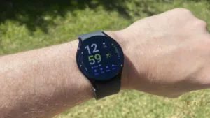 The Samsung Galaxy Watch 6 on the wrist