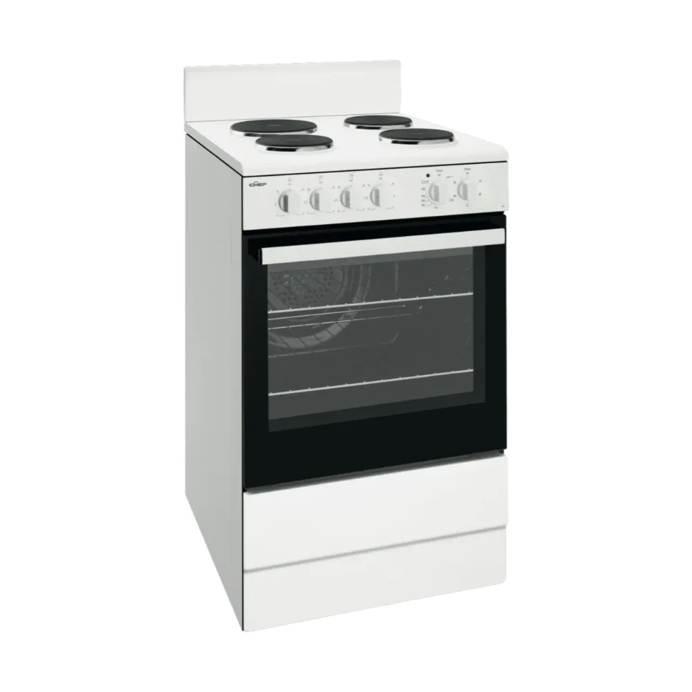Chef CFE536WB 54cm Electric Upright Cooker