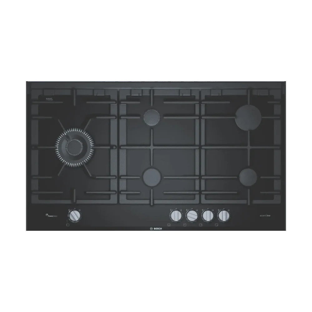 Bosch Series 8 Accentline 90cm Gas on Glass Cooktop