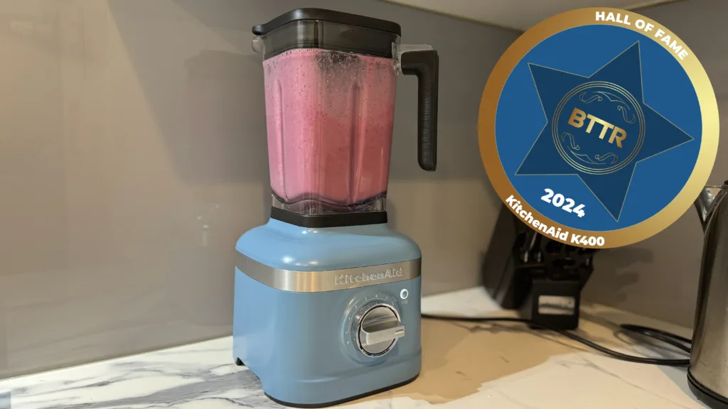 KitchenAid K400 with the BTTR Hall of Fame badge